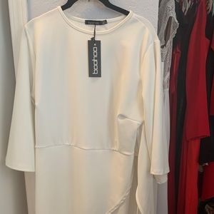 Boohoo white dress